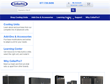 Tablet Screenshot of cellarprocoolingsystems.com